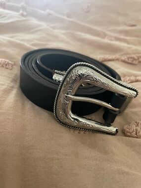 Treasure & Bond Western Buckle Leather Belt (Large)